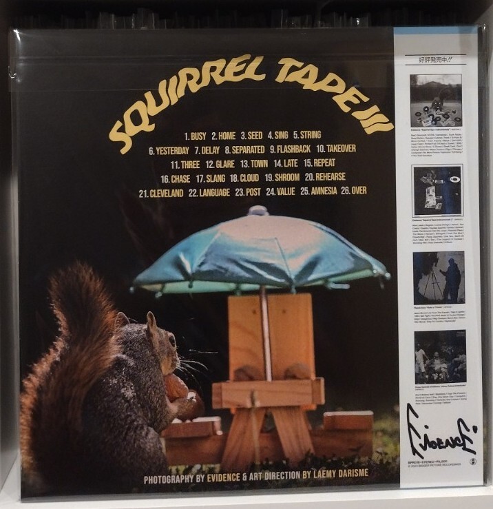 RARE! SIGNED Evidence Squirrel Tape Instrumentals Volume 3 Sky