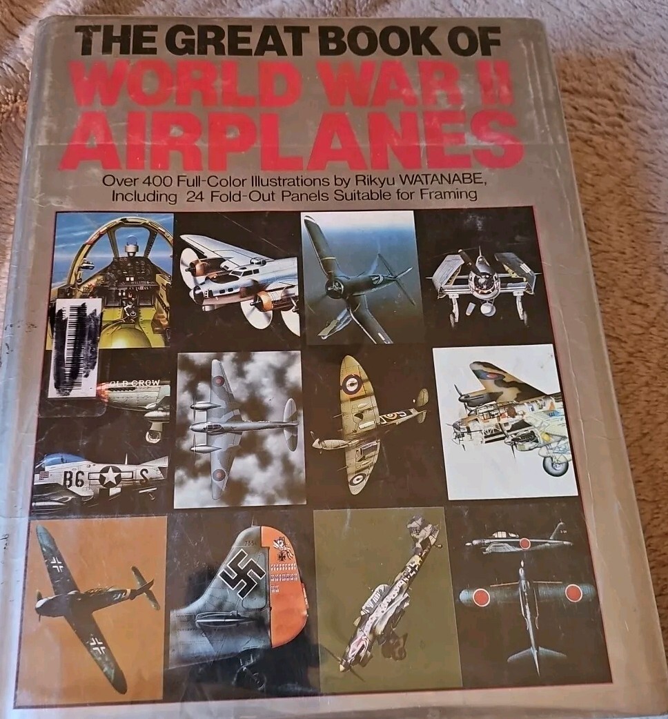 The Great Book Of World War II Airplanes by Jeffrey L. Ethell  1987, Ex Library