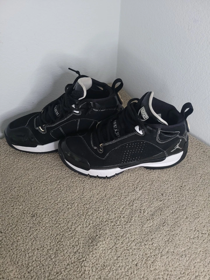 Raro Nike Air Jordan Jeter Captain Niños 6Y 6 Jóvenes Negro MLB Yankees Zapatos S21 Foto 3 de 4