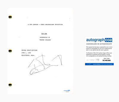 TOM SKERRITT SIGNED AUTOGRAPHED TOP GUN FULL 115 PAGE MOVIE SCRIPT VIPER ACOA