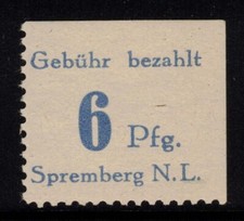 Lokalausgaben Spremberg 4 b PF 2 Bogenecke postfrisch Plattenfehler (22738)