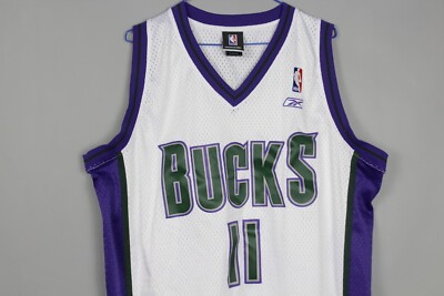み*り様 Reebok Bucks NBAチームジャージ　M MILWAUKEE BUCKS TJ FORD REEBOK NBA SWINGMAN JERSEY SHIRT MENS SIZE