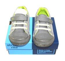 Stride Rite Parker Grey Sneakers Boys Size 7M No. SBBS191401