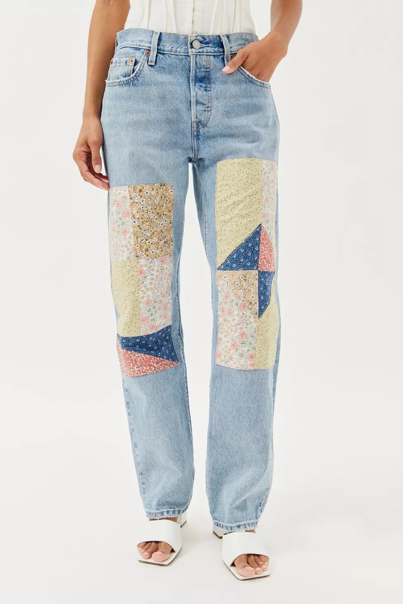 Levi's 501 150th Anniversary 90s Patchwork Jeans Road