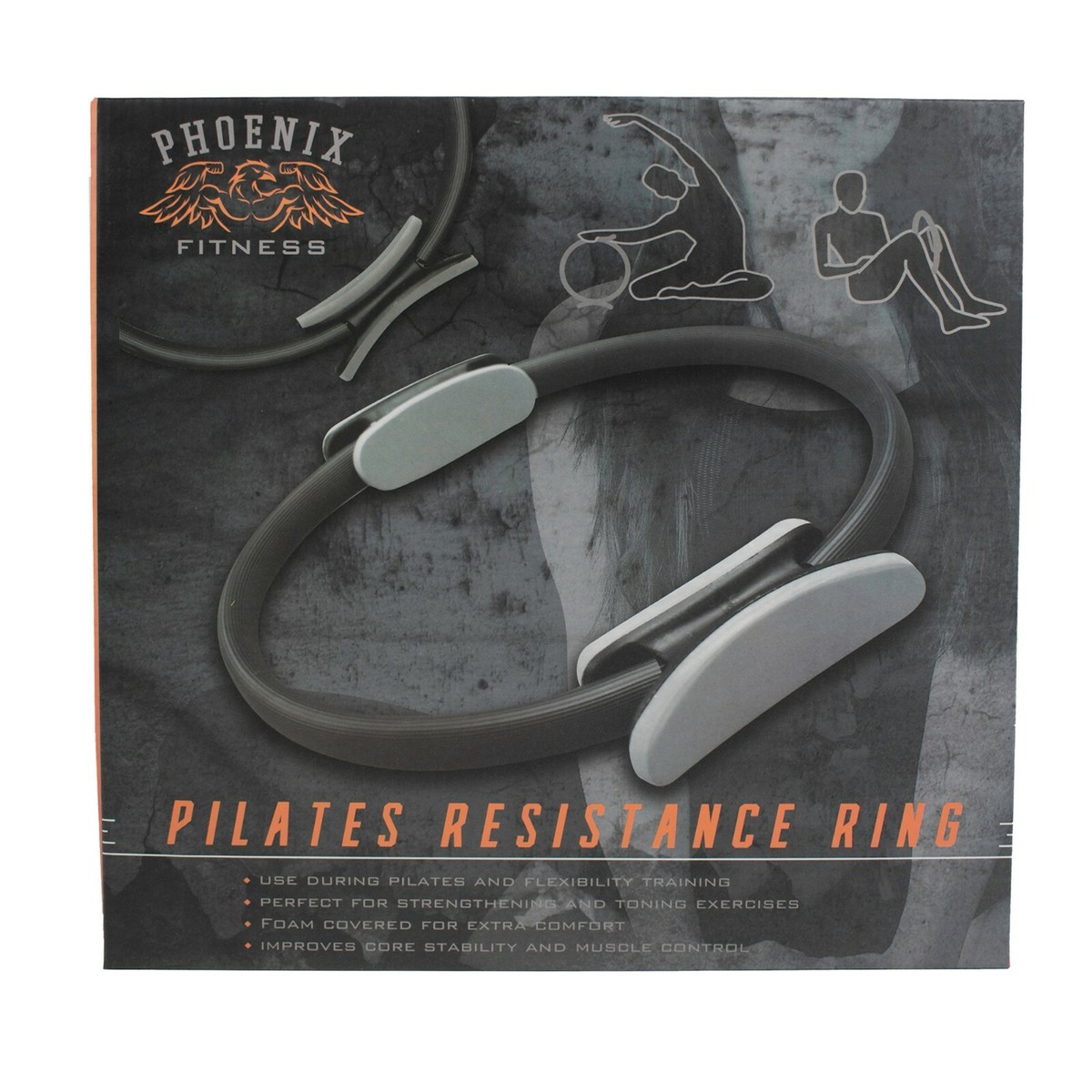 Anneau De Pilates (cercle De Résistance) - Noir, Diamètre ~38 Cm, Pour Fitness à Domicile Kit Pilates Anneau De Pilates (cercle De Résistance) - Noir, Diamètre ~38 Cm, Pour Fitness à Domicile Kit Pilates