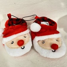 Santa Kids Slippers Christmas Toddler Size 5 Cushioned Gripper Sole