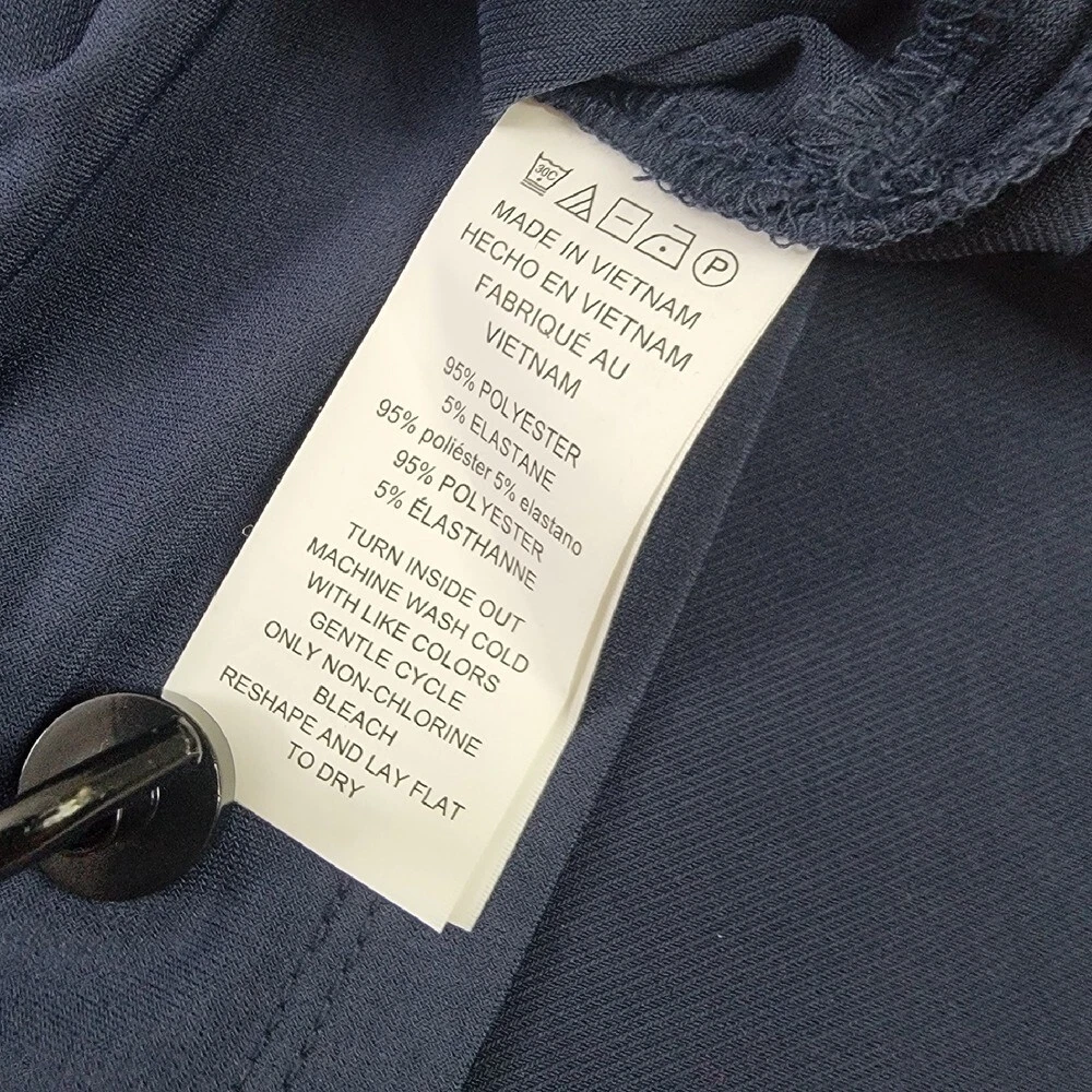 Abito Michael Kors Cambio Spalline Spalline Manica Corta Blu Navy Taglia S