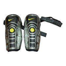 Vintage Nike Total 90 Shin Guard Pads Large 170-180cm Collectors Chrome Rare