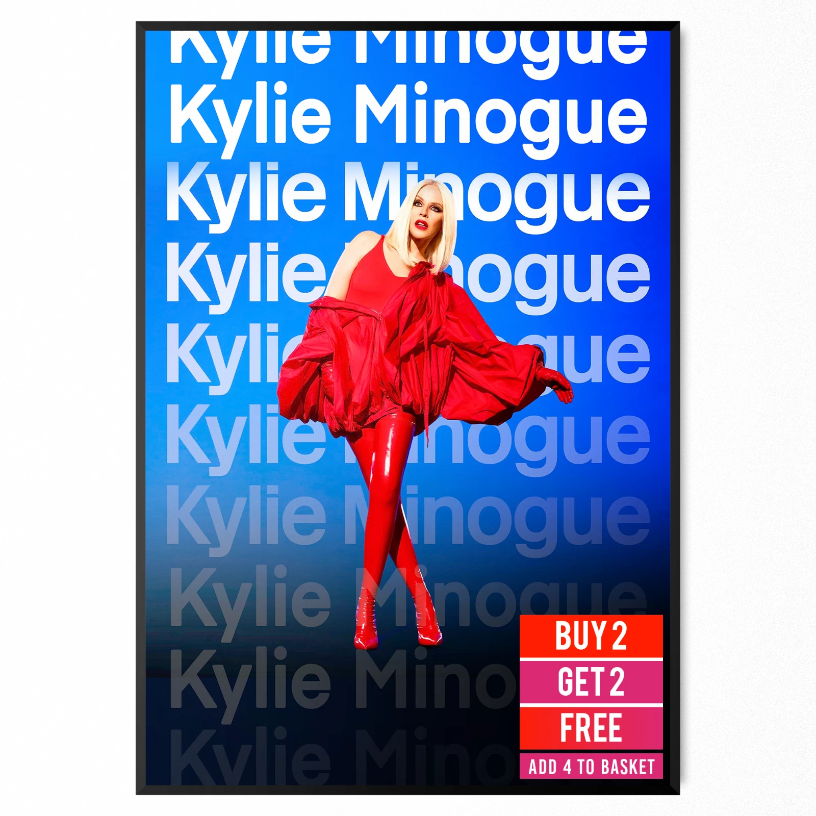 Kylie Minogue Tension Tour UK Concert Poster