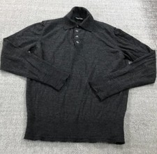  1690 Tom Ford Mens M Wool Pullover Gray Sweater Made in Italy