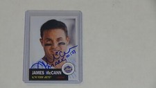 2022 JAMES MCCANN AUTOGRAPHED TOPPS LIVING SET CARD * NEW YORK METS