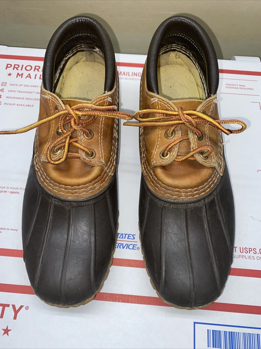LL Bean Bean Boots Duck Shoes Made in USA Leather Low Mens 6 W7.5 Maine Heritage L.L. BEAN Men main image 2