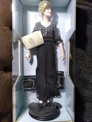 princess diana doll black dress Franklin Mint Princess Diana Doll Black Gown Set W Certificate Of Authenticity