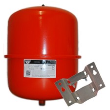Zilmet - 25 Litre Red Heating Expansion Vessel & Bracket 1300002400B2