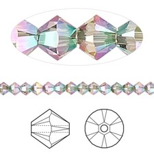 Bead, 24 Swarovski Paradise Shine 2X Xilion Crystal 6mm Bicone Beads 5328 