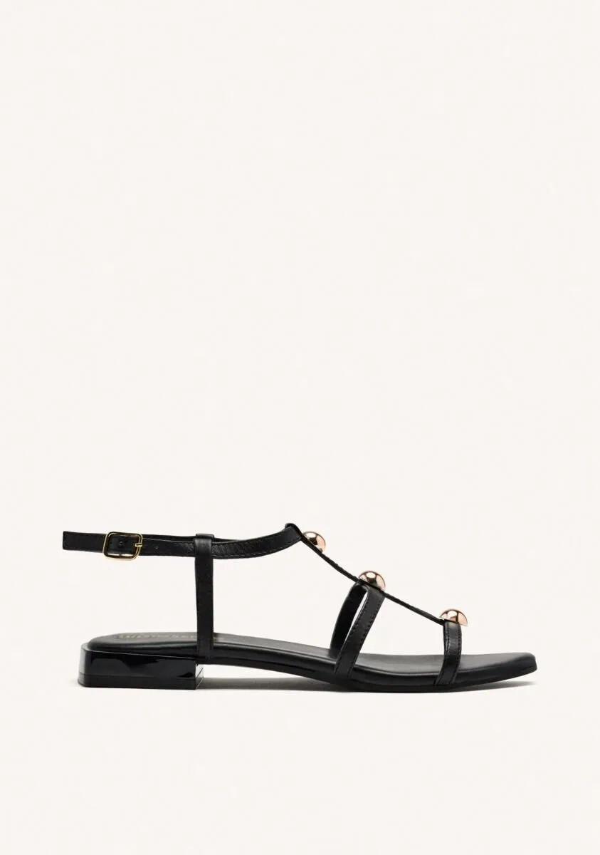 Джозеппо СТИННЕТТ, Дамен Шварц, Сандаленен Флахер, Шухер Натурледер 75076-P-Negro