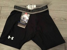 Under Armour boys ColdGear Ventilated Compression Shorts boxer Black. Medium Boy