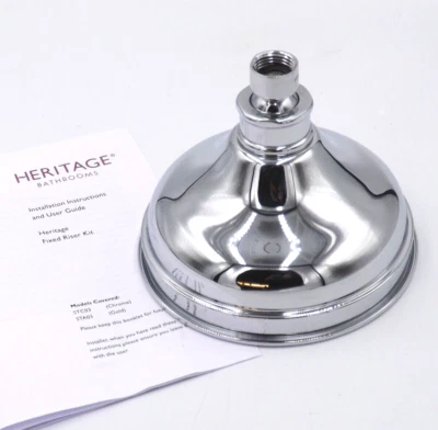 HERITAGE BATHROOMS HERITAGE STC03 Chrom traditionelle Duschrosette mit Drehgelenk - POST & MWST INC