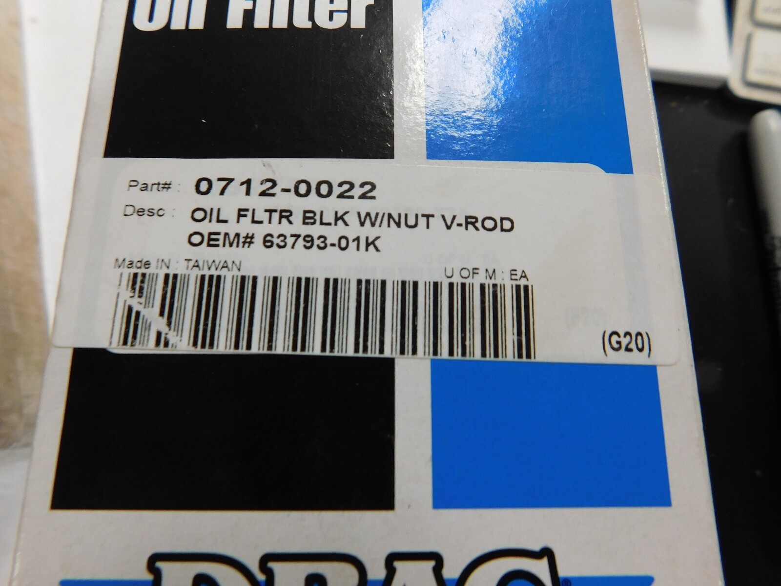 OIL FILTER 2002-2017 HARLEY DAVIDSON VROD BLACK W/ EASY OFF NUT 63793-01K