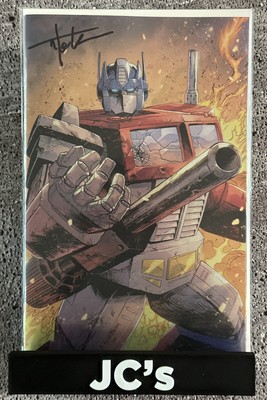 TRANSFORMERS #8 CVR-L TYLER KIRKHAM EXCL VIR VAR LTD 750 SIGN TYLER KIRKHAM COA