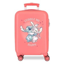Stitch Cuddle Me Valigia Cabina 50cm ABS Rigida Trolley Bambini Bagaglio a mano