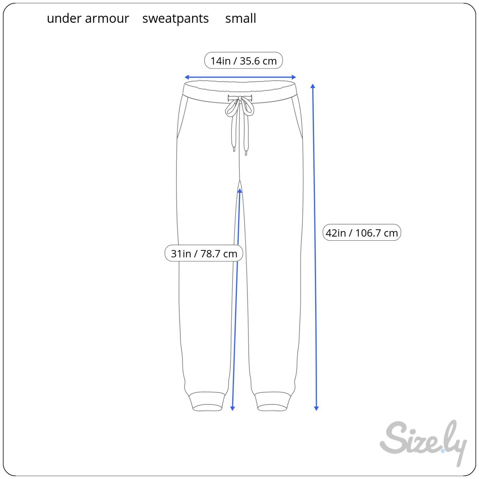 under armour drawstring active sweatpants men sma… - image 2