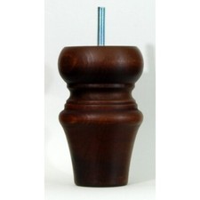 4 WOODEN FURNITURE FEET Ref. E104-DDMw, REPLACEMENT SOFA FEET, FOOTSTOOL LEGS