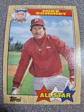 1987 Topps - [Base] #597 All Star - Mike Schmidt Phillies Baseball Card z310