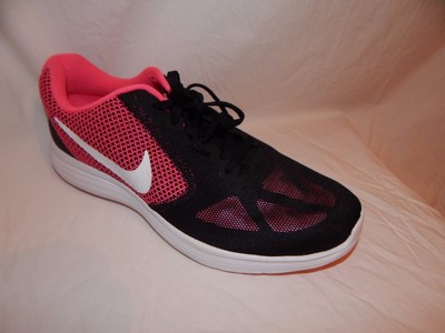 Nike Revolution 3 Tenis para Correr-Super Rosa/Blanco-Negro-SZ 12 US -  #819303-600 | eBay