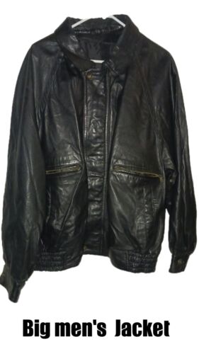 Marco Pierguidi Men's Black Leather Jacket Made I… - image 1