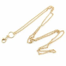 32" Stainless Steel Chain 2.5mm width rolo necklace floating locket memory Gold