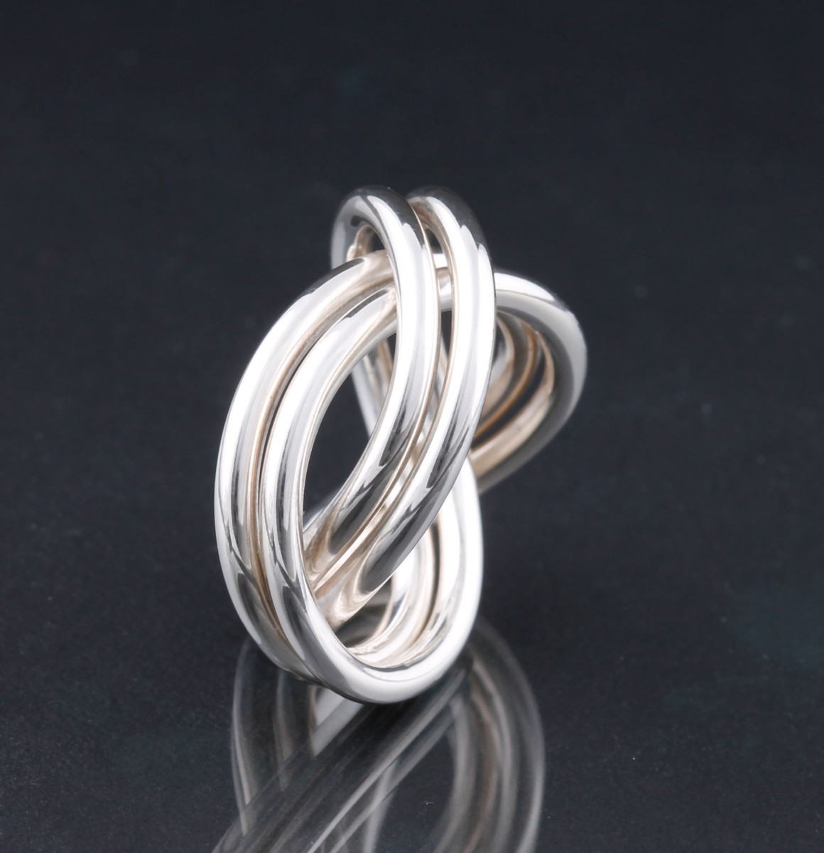 Buy GEORG JENSEN Sterling Alliance Ring Double # 554B. Designed by
