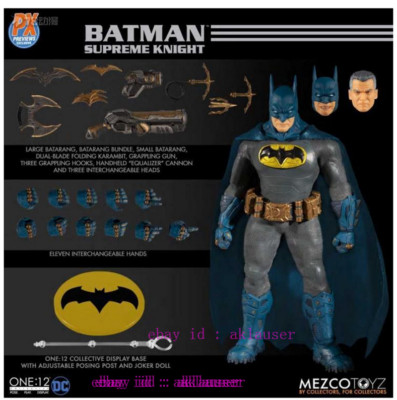 Mezco Toyz 1/12 Batman: Supreme Knight Action Figure Toy Model In