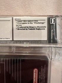 Pilotwings Super Nintendo Display Only Box Graded 9.4 Wata