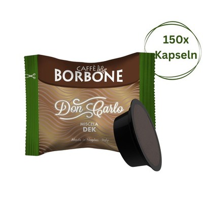 Caffè Borbone Don Carlo Dek 150 Kapseln Lavazza* A Modo Mio kompatibel