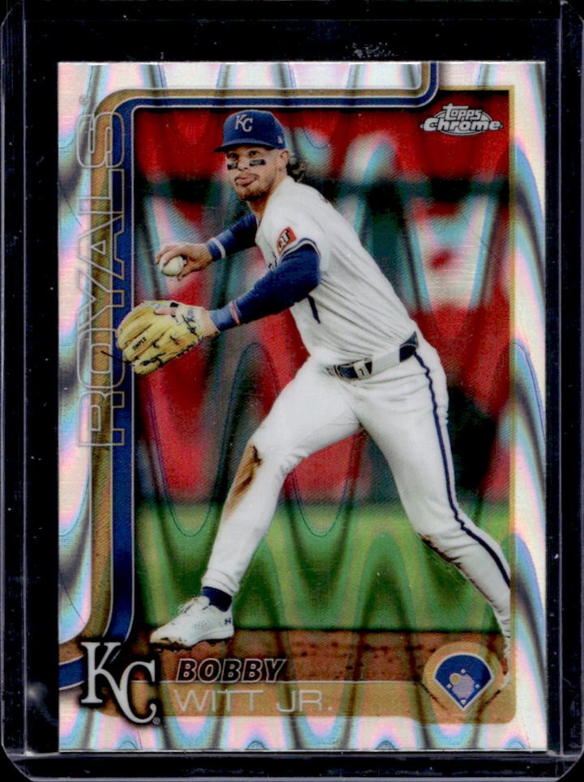 2025 Topps Chrome Bobby Witt Jr. RayWave Refractor #93 Royals
