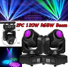 2PCS LED Gobo Moving Head Light RGBW DMX Stage Effect DJ Party Disco Spot Light