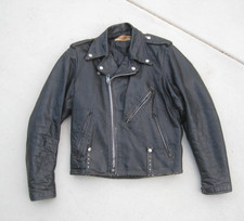 Vtg 1960's Harley Davidson Biker Leather Motorcycle Jacket Rare Original