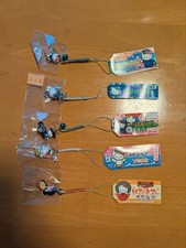 Hello Kitty Strap Set 5 Unused Plastic  Fabric Collectible Japan