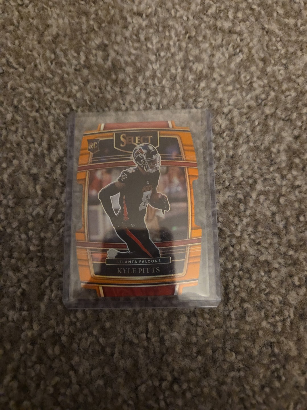 2021 Panini Select #46 Kyle Pitts - Orange Die-Cut /249 RC