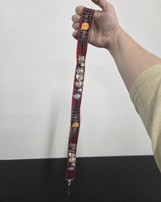 Soul Eater Anime Lanyard Strap w/ Clip Red/Black Maka, Kid, Black Star