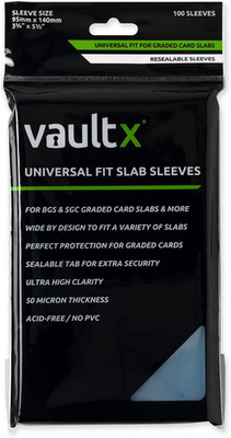 Exact Fit Slab Sleeves (100 Pack) Universal Fit for Graded Trading Cards, BGS, S