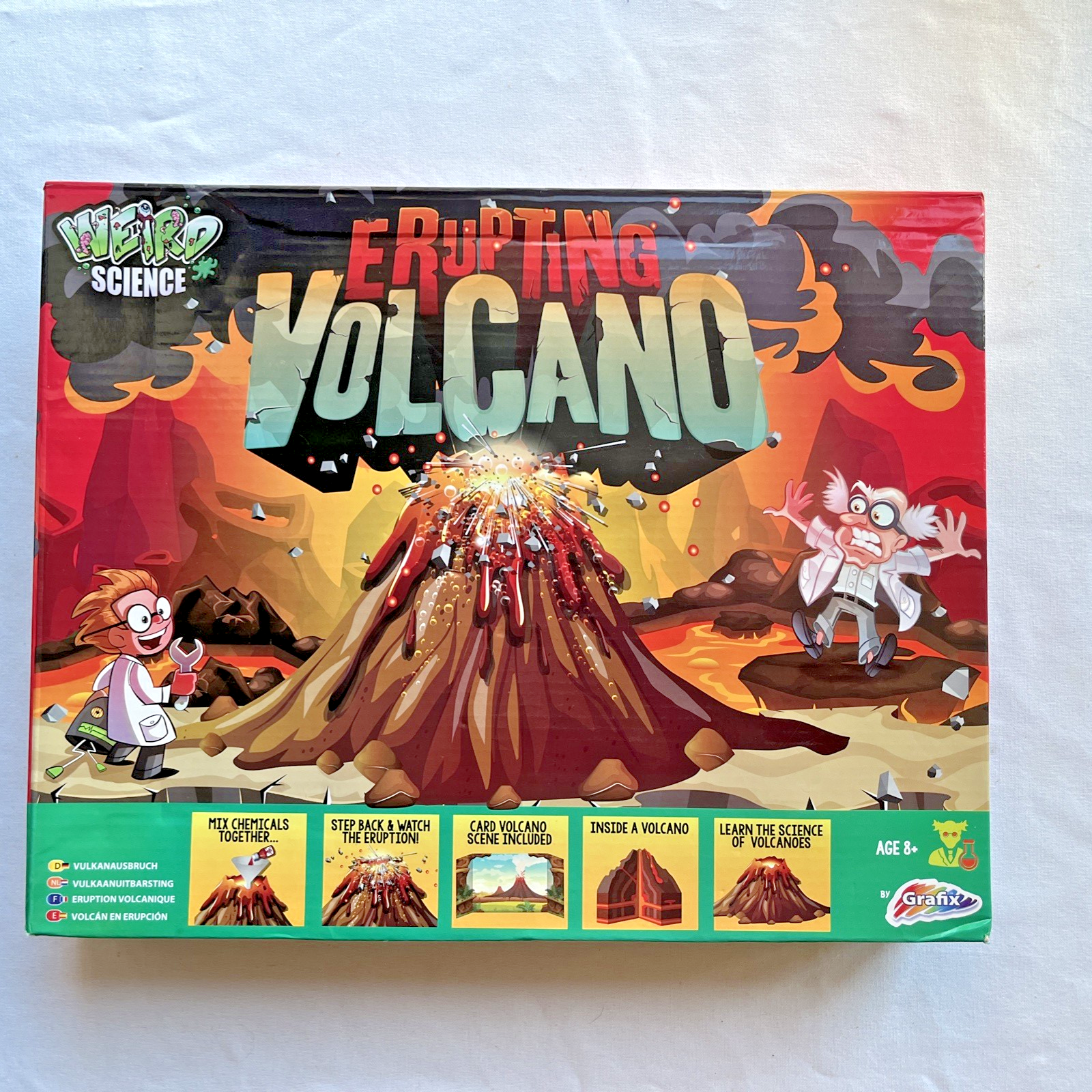 Grafix Weird Science Volcano Eruption Kit – Make Your Own Volcano – New