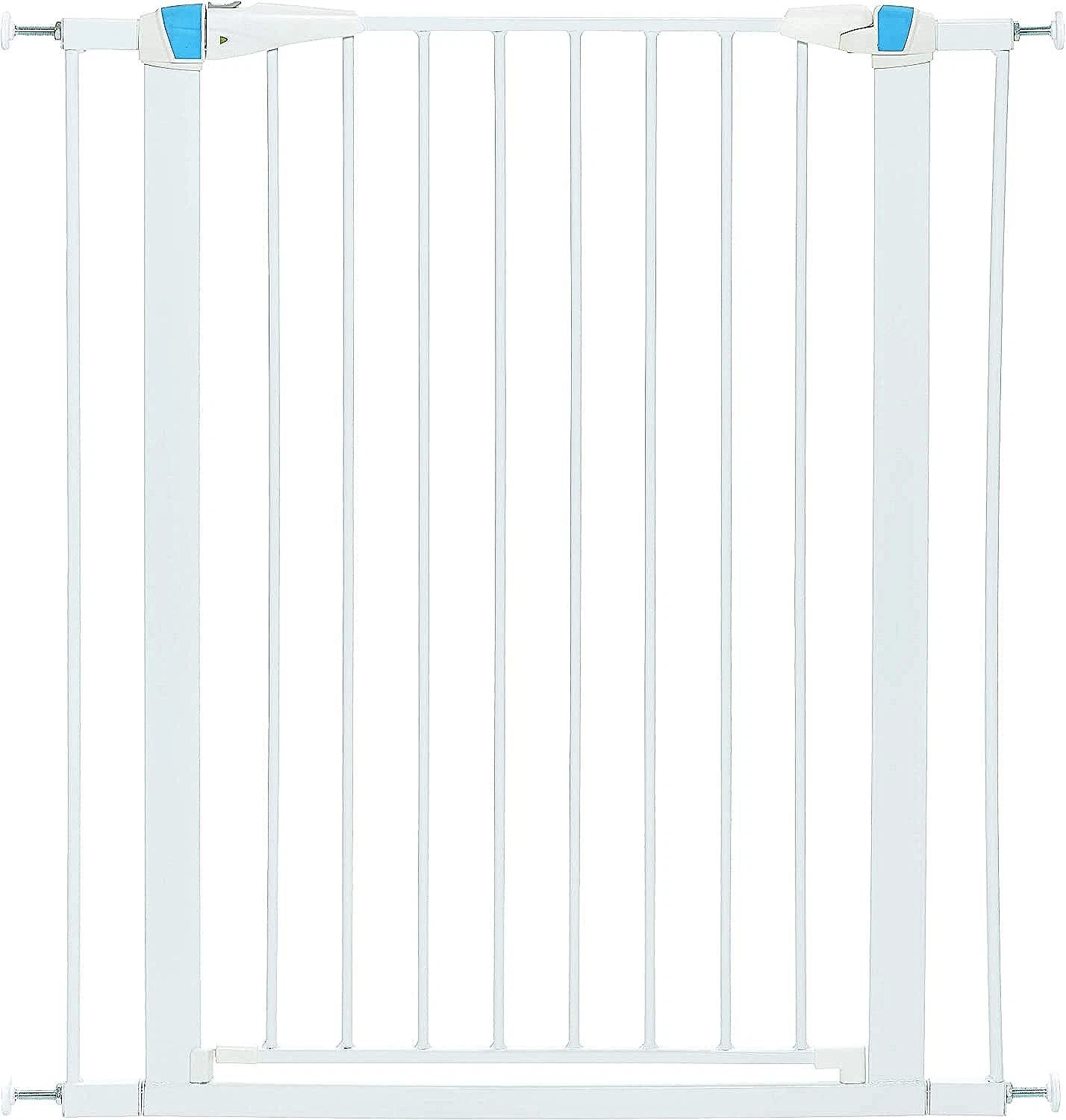39 Inch High Walk Through Pet Gate Adjustable 29–38 Inch Steel Dog Safety Gate