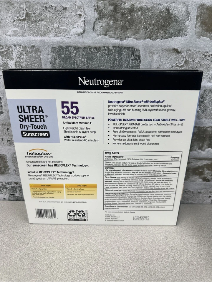 Neutrogena Ultra Sheer Dry-Touch Sunscreen Lotion, SPF 70, 3 oz. Exp 10/27 - Image 3 of 4
