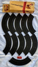 BOX OF 11 VINTAGE AURORA HO AFX SLOT CAR 9" CURVED TRACK THUNDERJET MASERATI