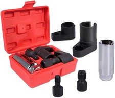 5-piece Forged O2 Oxygen Sensor Socket Thread Chaser Set Automotive Tool