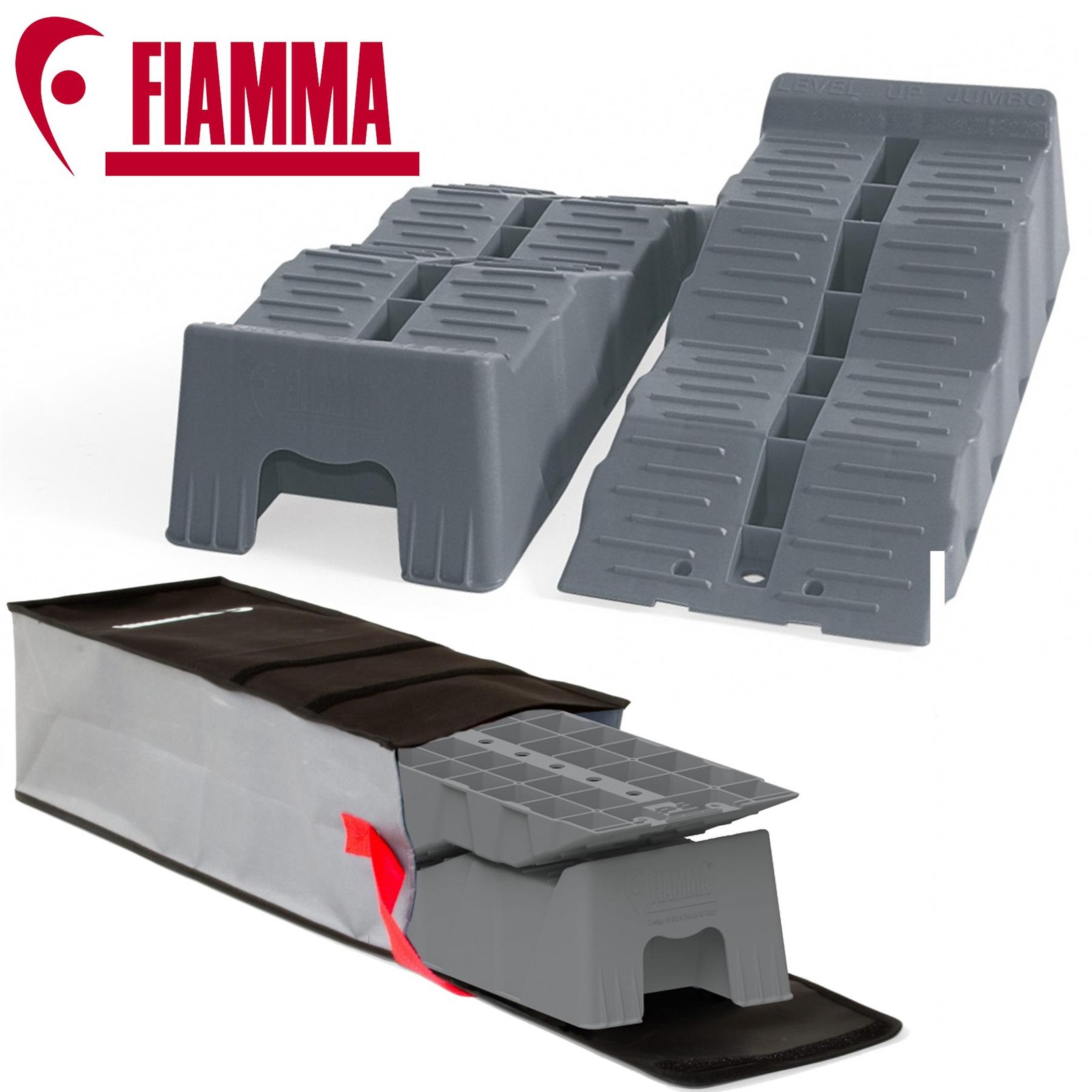 FIAMMA LEVEL UP JUMBO RAMPS CAMPERVAN MOTORHOME WIDE RIDGED STURDY SUPPORT 8 TON