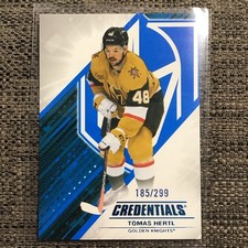 2024-25 Upper Deck Credentials Blue Tomas Hertl #/299