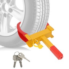 Wegfahrsperre Parkkralle Auto Diebstahlsicherung Stahl Anhänger PKW Radkralle